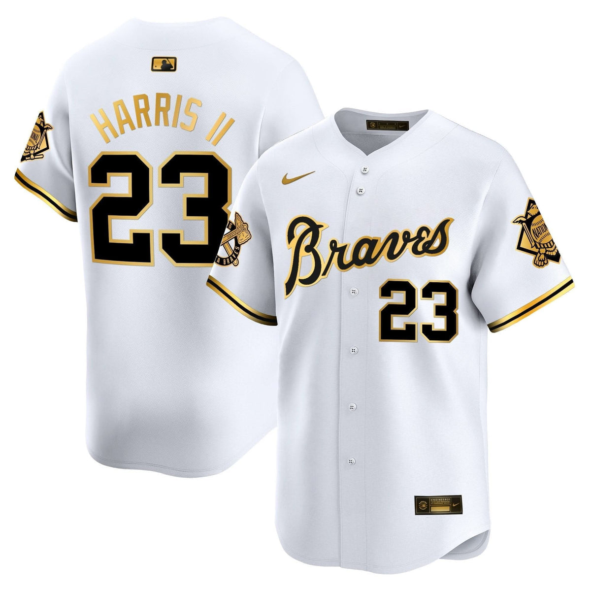 Atlanta Braves Peaches n' Cream Vapor Premier Limited Jersey - Stitched