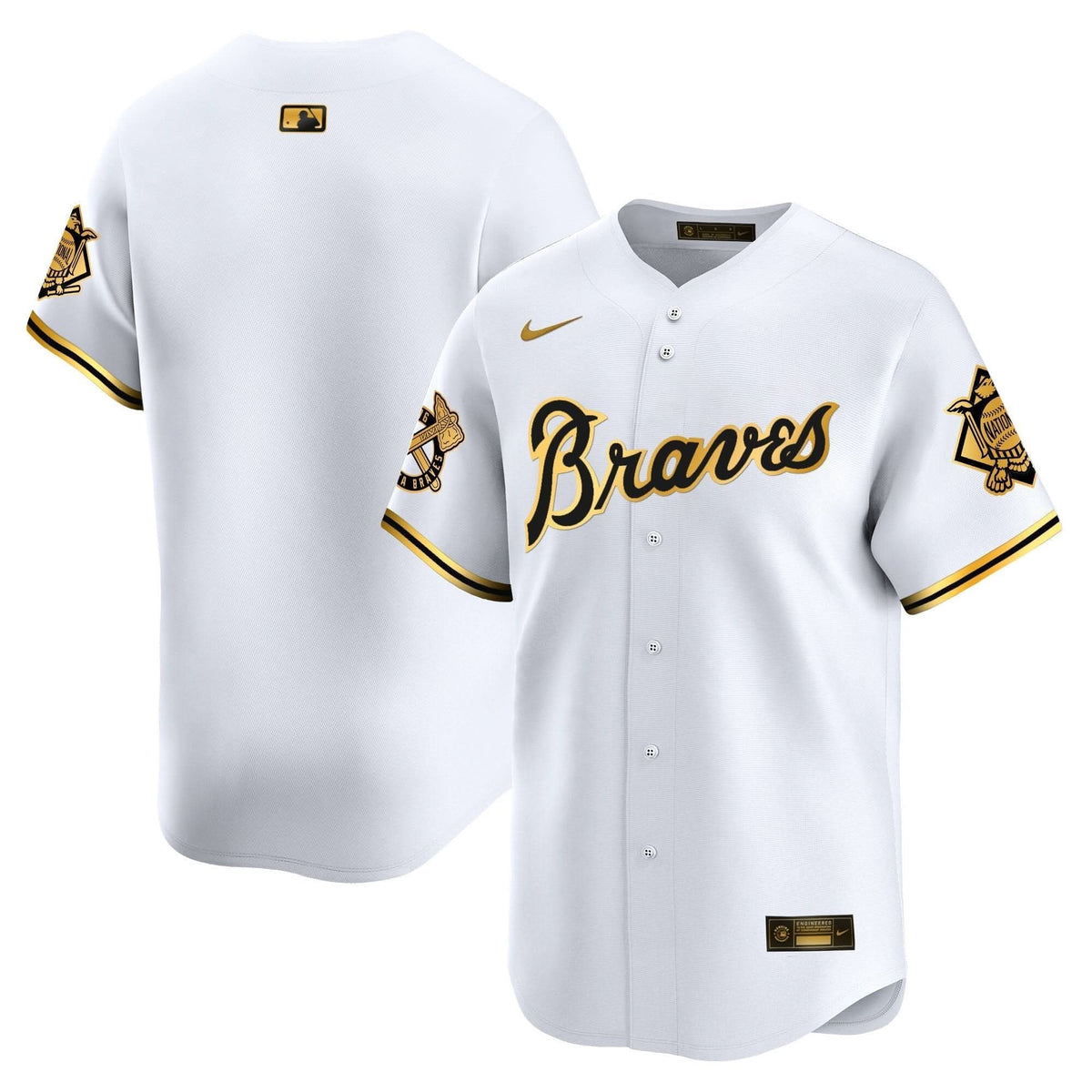 Atlanta Braves Peaches n' Cream Vapor Premier Limited Jersey - Stitched