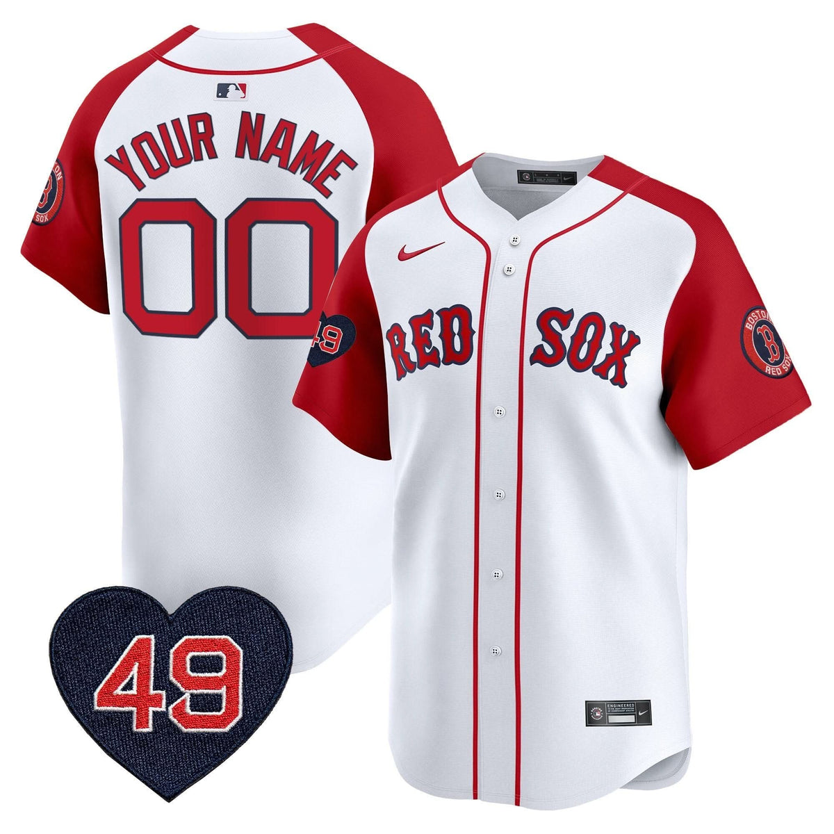 Boston Red Sox Tim Wakefield Patch Vapor Premier Limited Custom Jersey - Stitched
