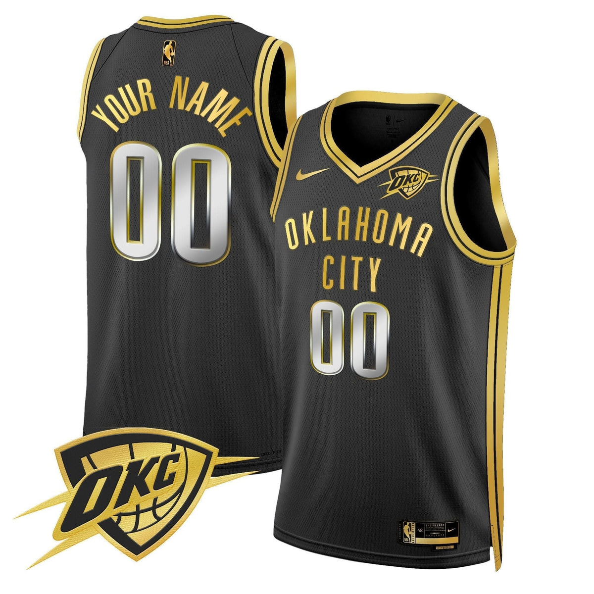 Oklahoma City Thunder Swingman Custom Jersey V2 - Stitched