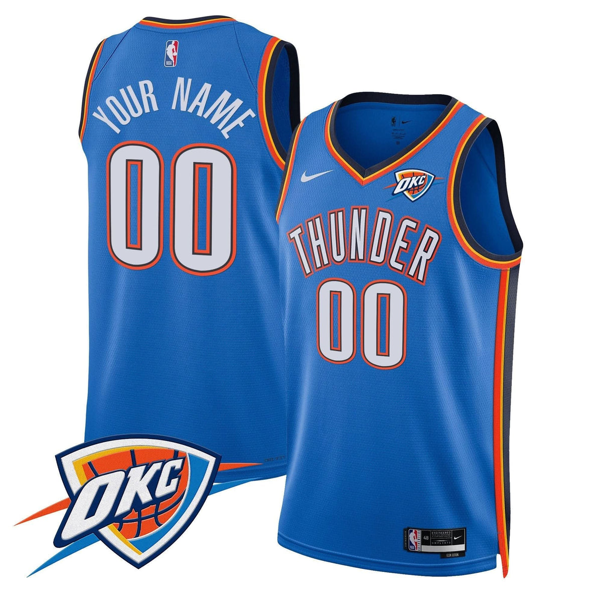 Oklahoma City Thunder Swingman Custom Jersey V2 - Stitched
