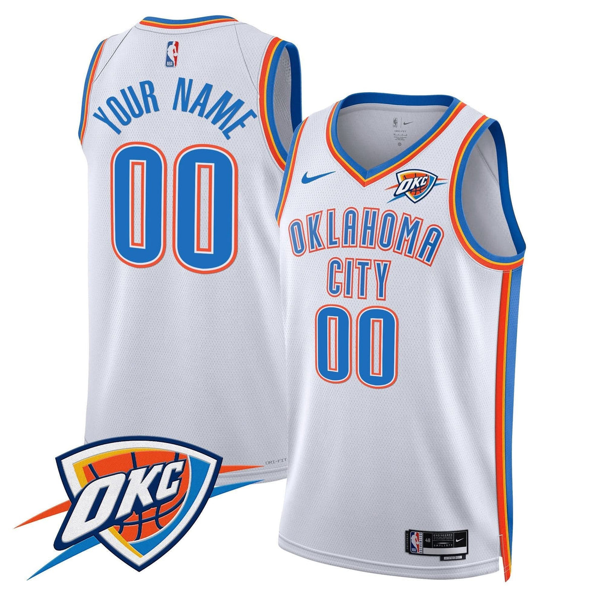 Oklahoma City Thunder Swingman Custom Jersey V2 - Stitched