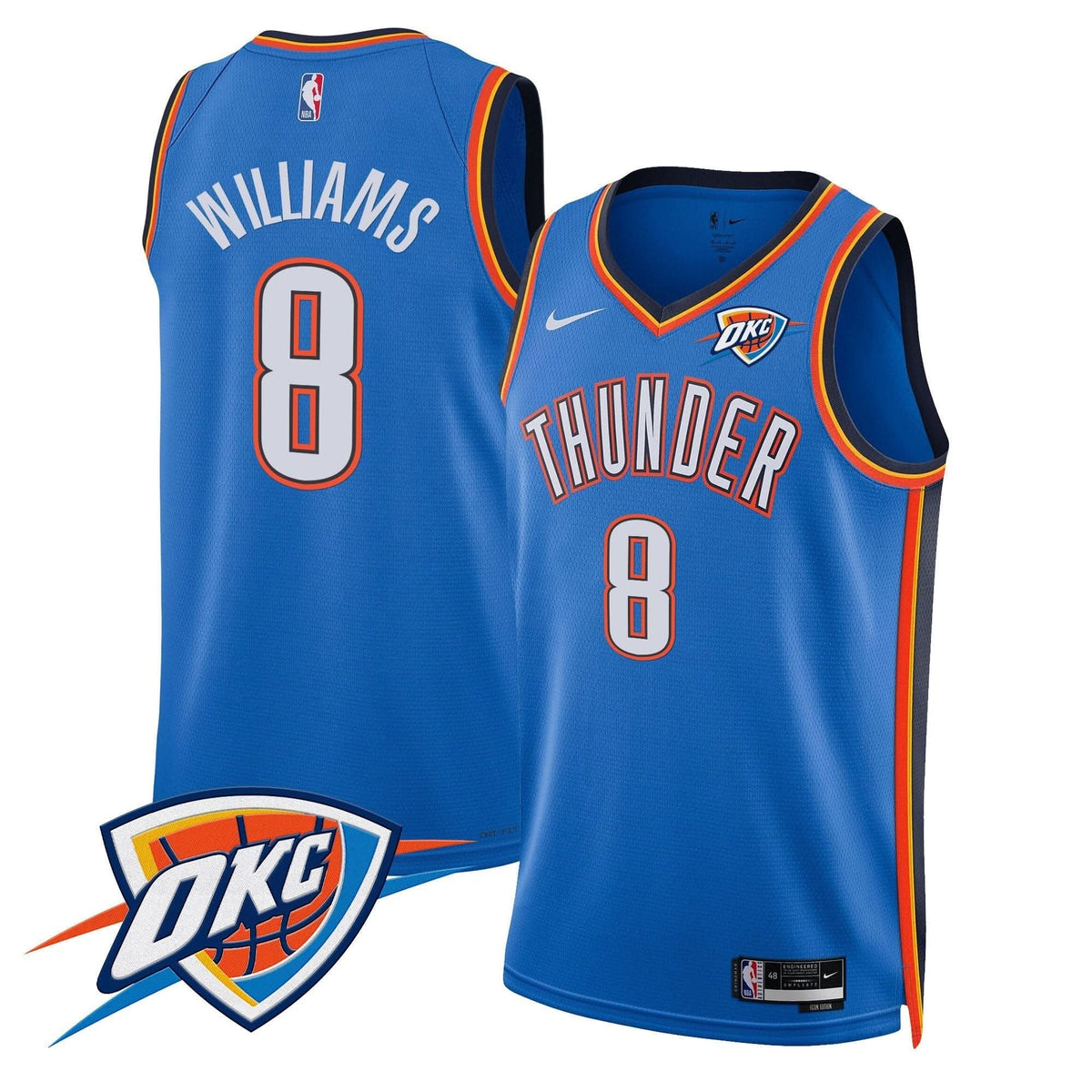 Oklahoma City Thunder Swingman Jersey V2 - Stitched