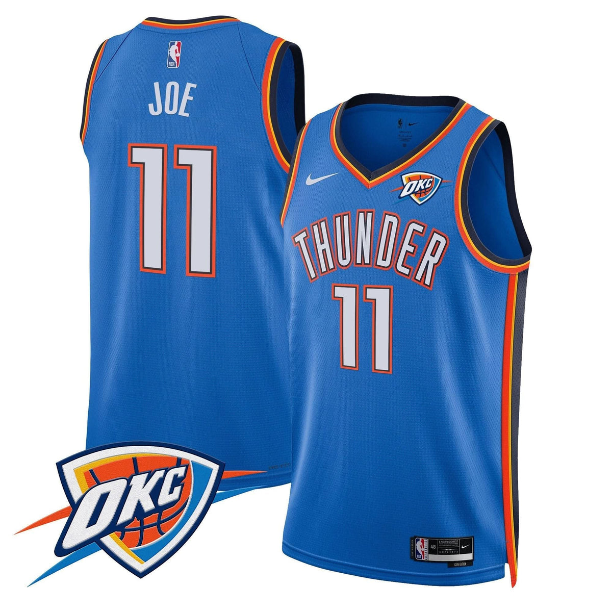 Oklahoma City Thunder Swingman Jersey V2 - Stitched