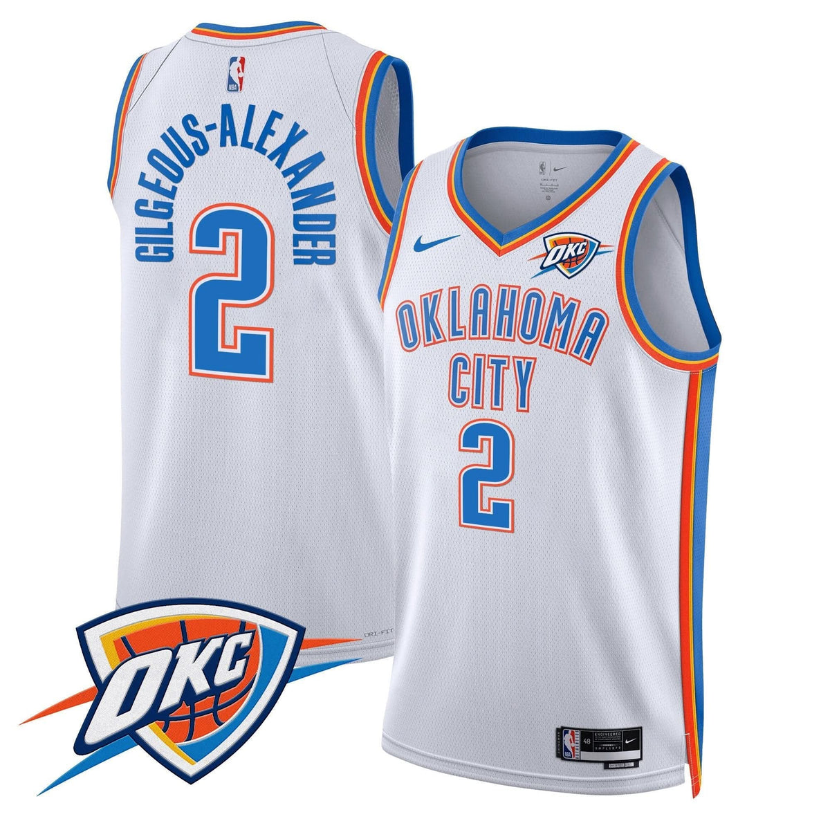 Oklahoma City Thunder Swingman Jersey V2 - Stitched