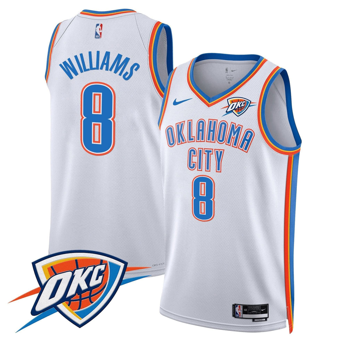 Oklahoma City Thunder Swingman Jersey V2 - Stitched
