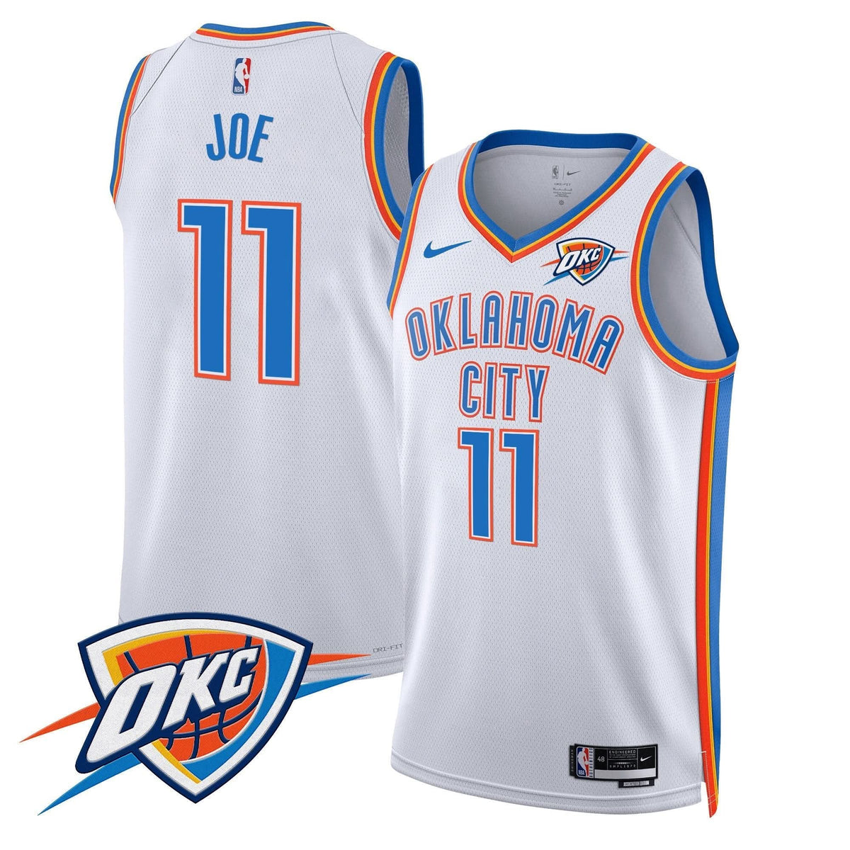 Oklahoma City Thunder Swingman Jersey V2 - Stitched