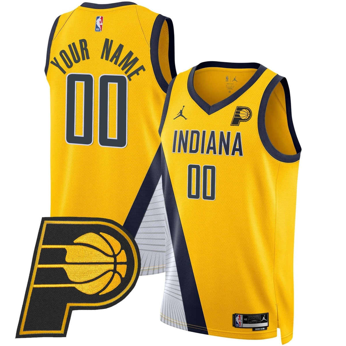 Indiana Pacers Swingman Custom Jersey V2 - Stitched-Cuztomshoes