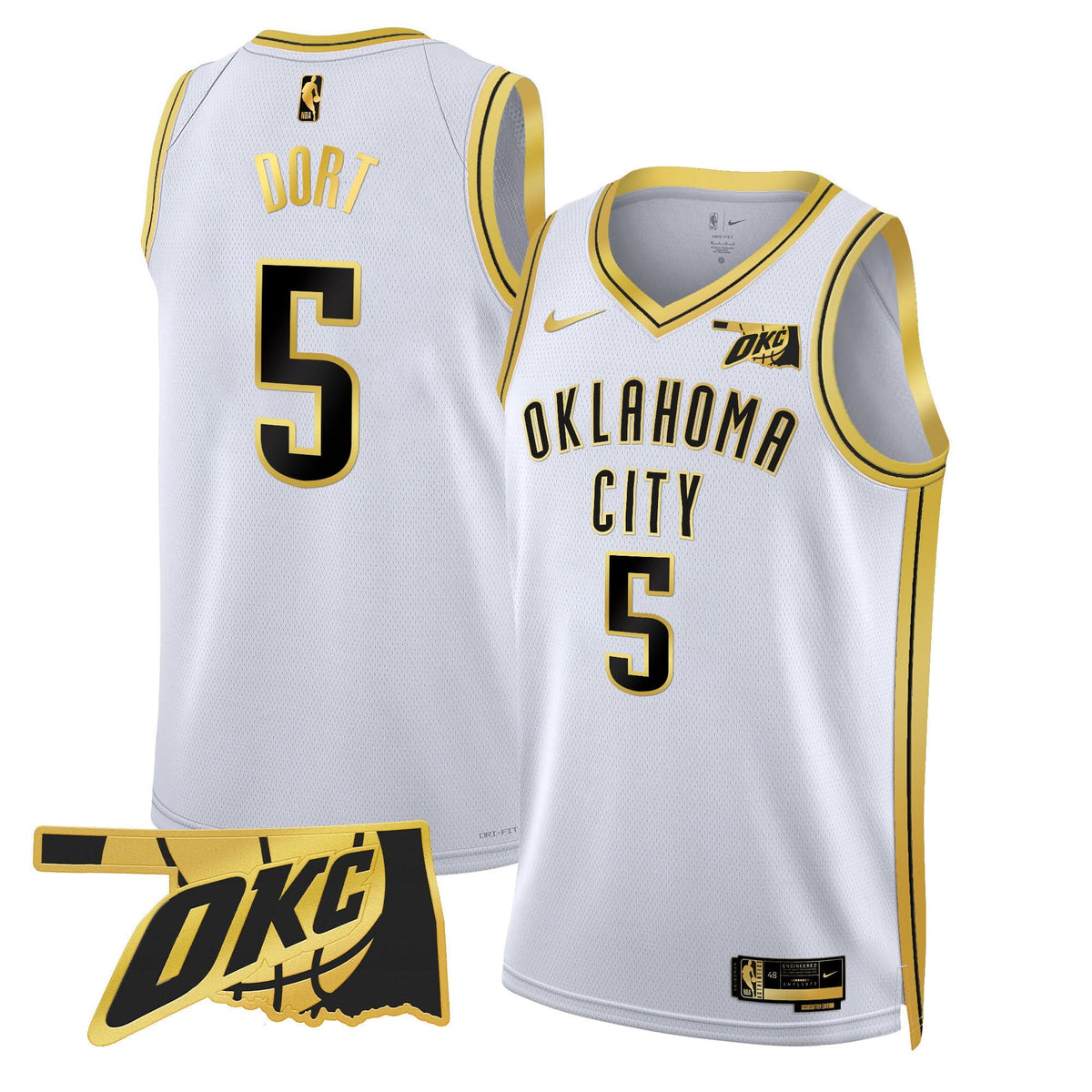 Oklahoma City Thunder Swingman Jersey - Oklahoma Patch - Stitched