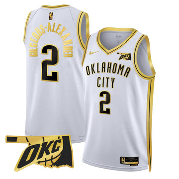 Oklahoma City Thunder Swingman Jersey - Oklahoma Patch - Stitched