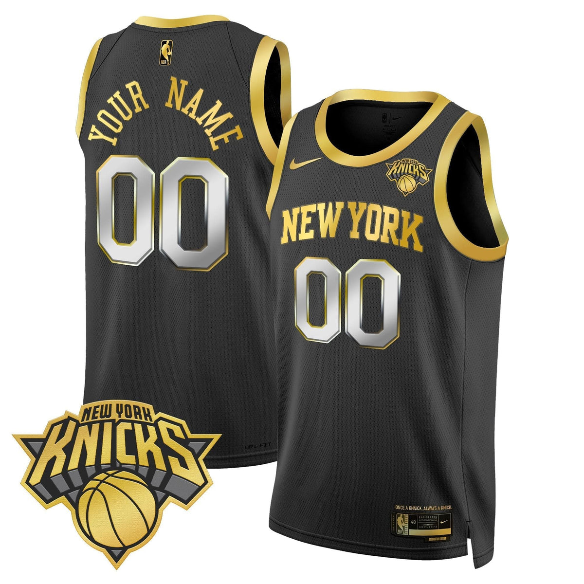 New York Knicks Swingman Custom Jersey V2 - Stitched
