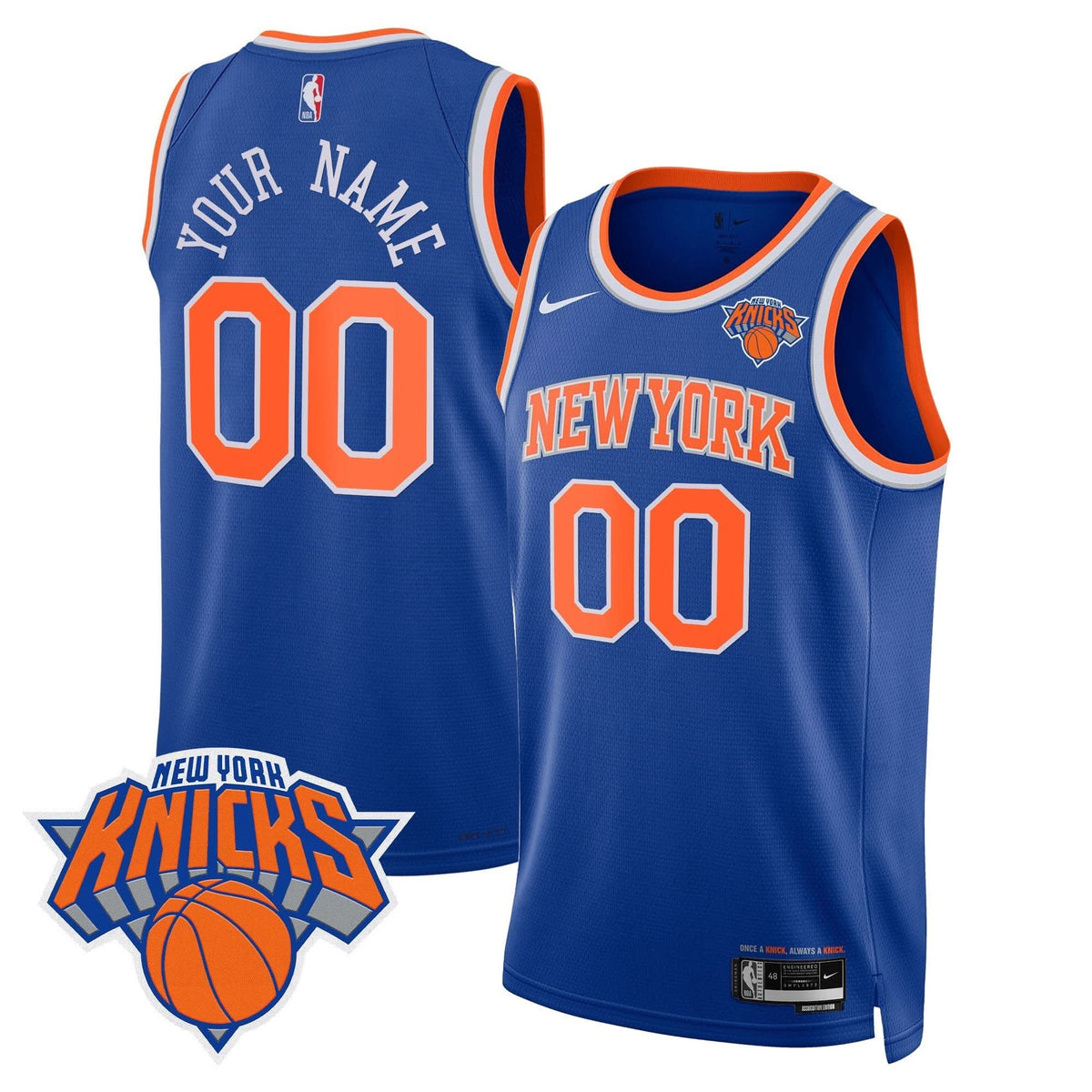 New York Knicks Swingman Custom Jersey V2 - Stitched