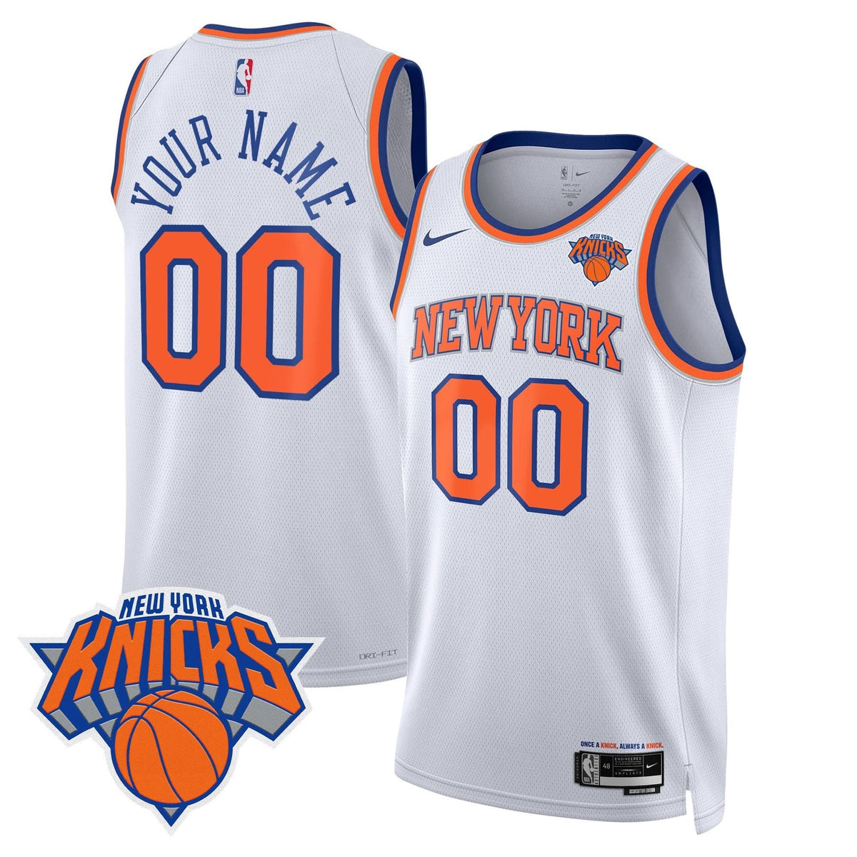New York Knicks Swingman Custom Jersey V2 - Stitched