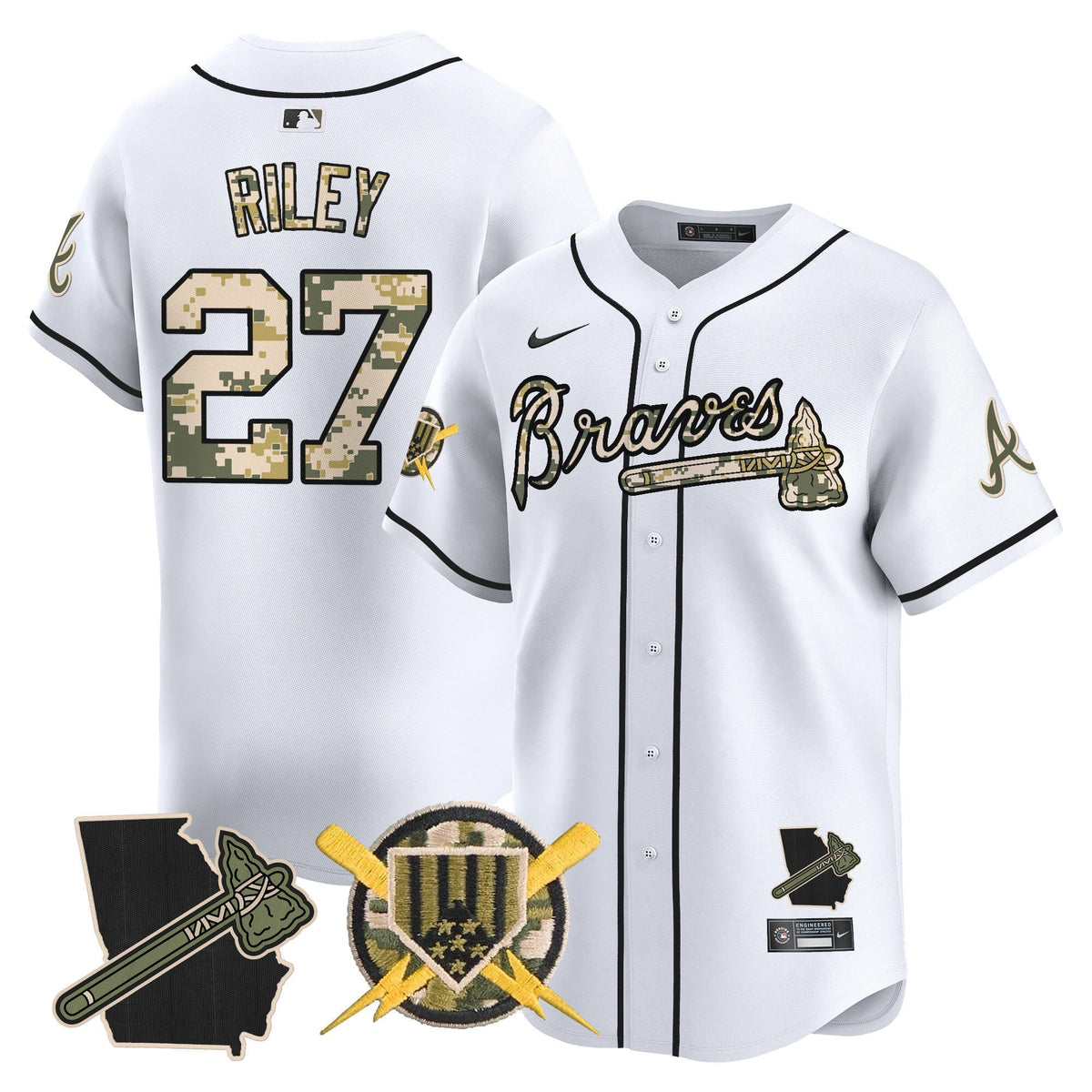 Atlanta Braves Armed Forces Day Vapor Premier Limited Jersey - Stitched
