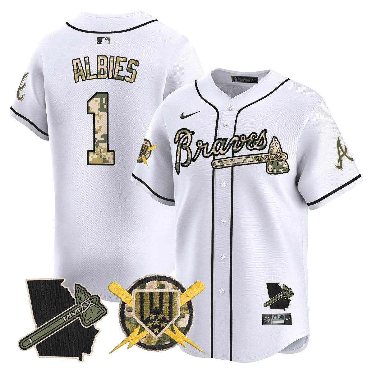 Atlanta Braves Armed Forces Day Vapor Premier Limited Jersey - Stitched