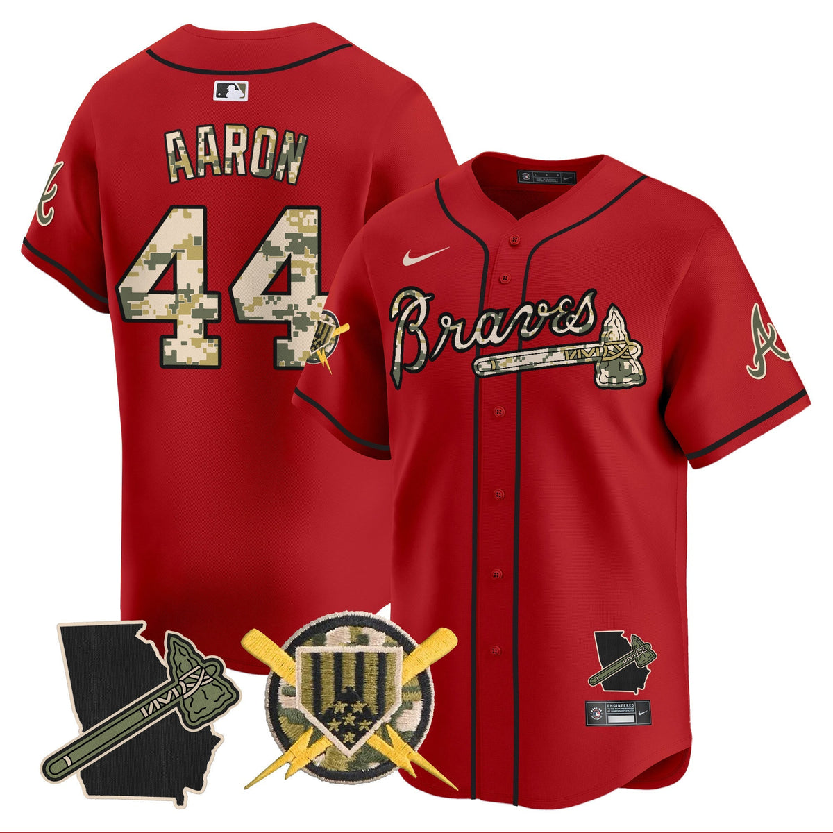 Atlanta Braves Armed Forces Day Vapor Premier Limited Jersey - Stitched