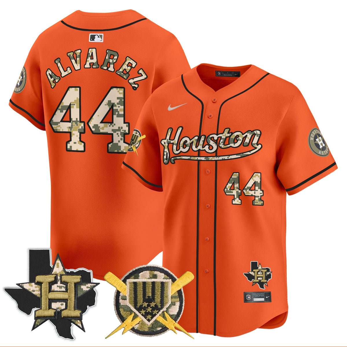 Houston Astros Armed Forces Day Vapor Premier Limited Jersey - Stitched V2-Cuztomshoes