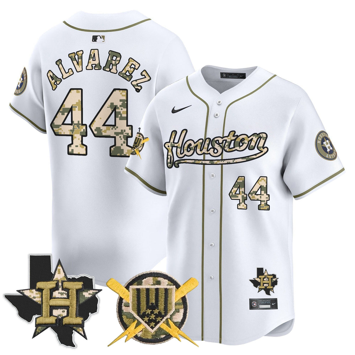 Houston Astros Armed Forces Day Vapor Premier Limited Jersey - Stitched V2-Cuztomshoes