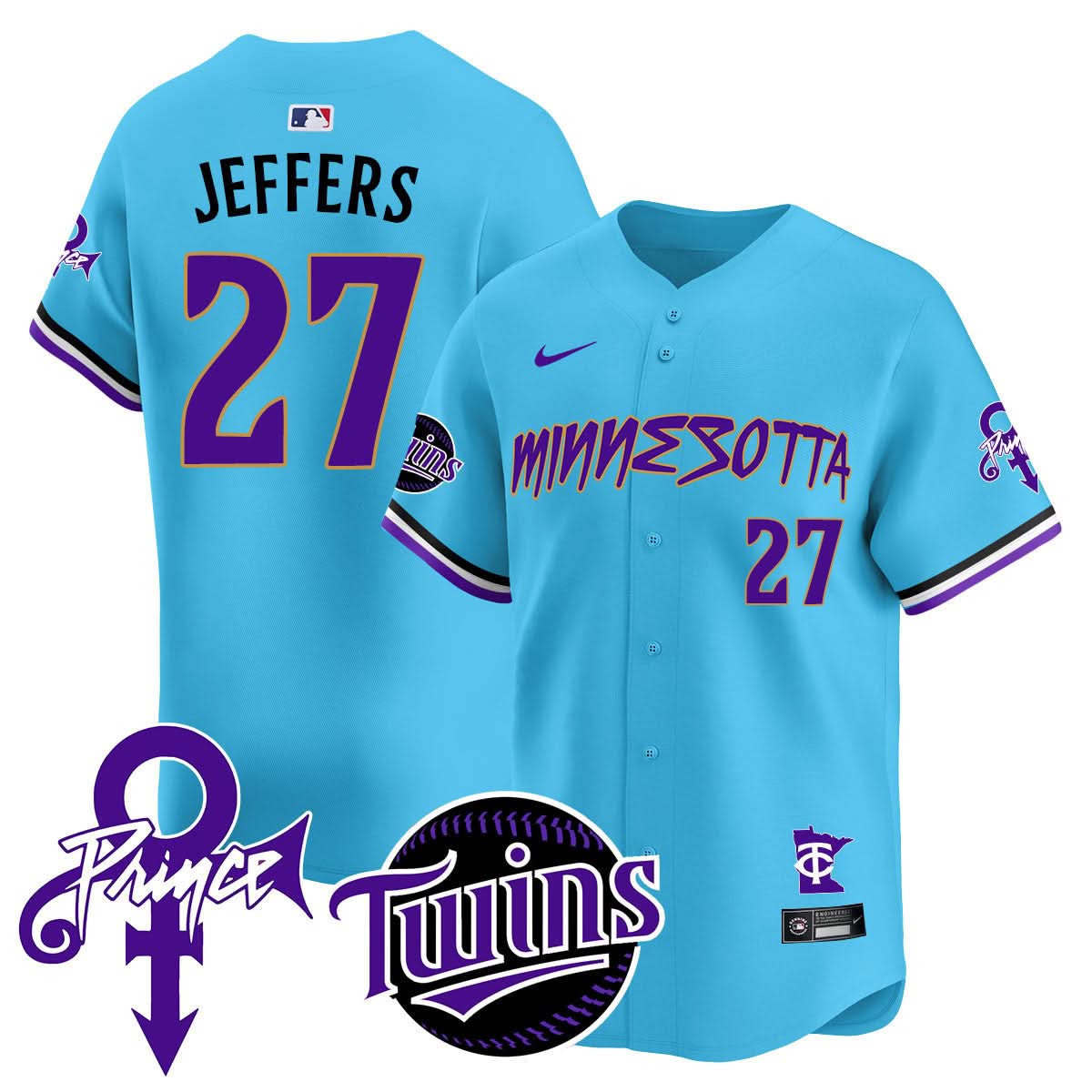 Minnesota Twins Prince Patch Vapor Premier Limited Jersey N2 - Stitched