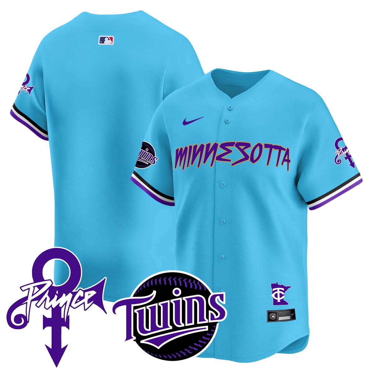 Minnesota Twins Prince Patch Vapor Premier Limited Jersey N2 - Stitched