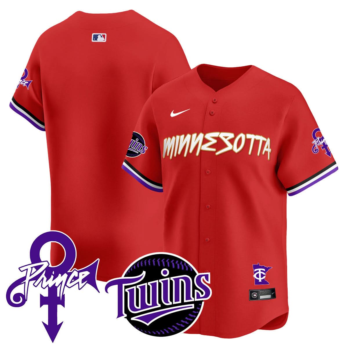 Minnesota Twins Prince Patch Vapor Premier Limited Jersey N2 - Stitched