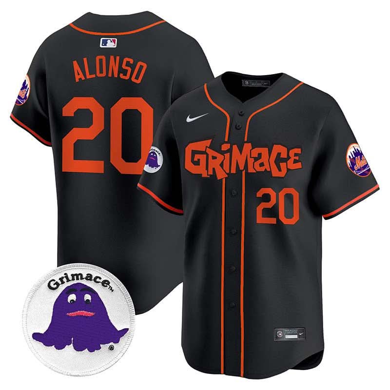 New York Mets Grimace Vapor Premier Limited Jersey V2 - Stitched