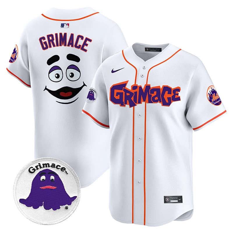 New York Mets Grimace Vapor Premier Limited Jersey V2 - Stitched