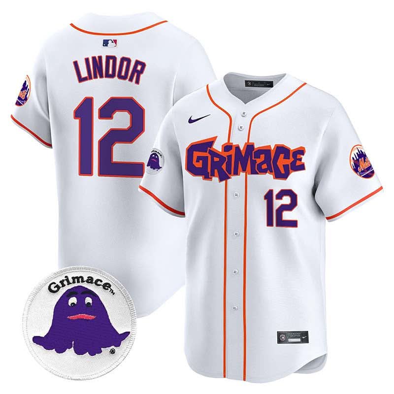 New York Mets Grimace Vapor Premier Limited Jersey V2 - Stitched