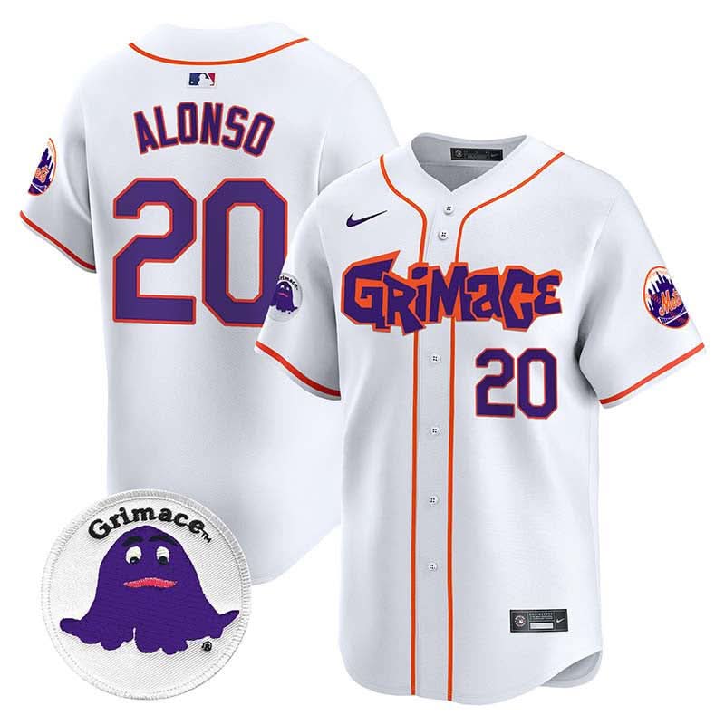 New York Mets Grimace Vapor Premier Limited Jersey V2 - Stitched