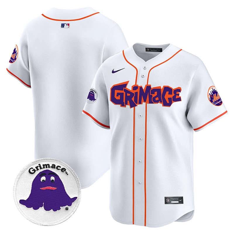 New York Mets Grimace Vapor Premier Limited Jersey V2 - Stitched