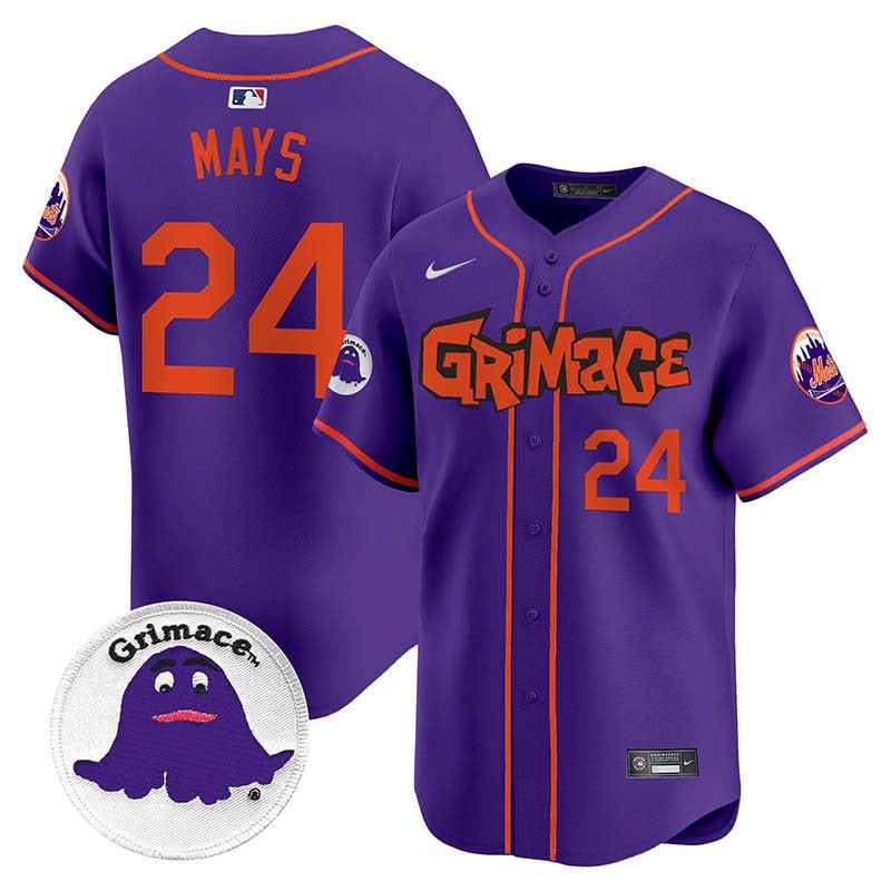 New York Mets Grimace Vapor Premier Limited Jersey V2 - Stitched
