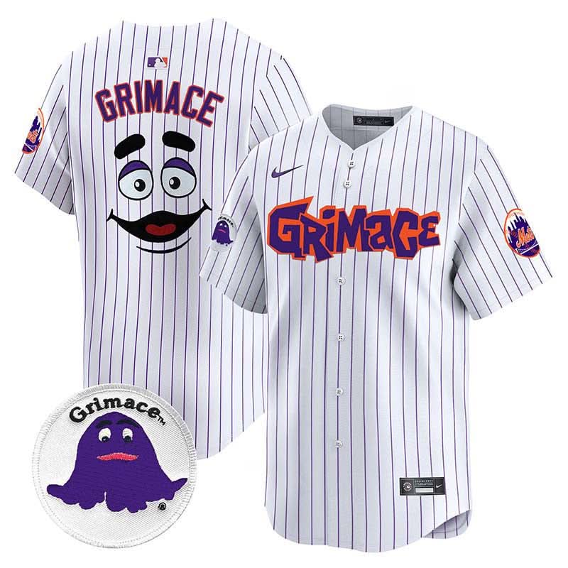 New York Mets Grimace Vapor Premier Limited Jersey V2 - Stitched
