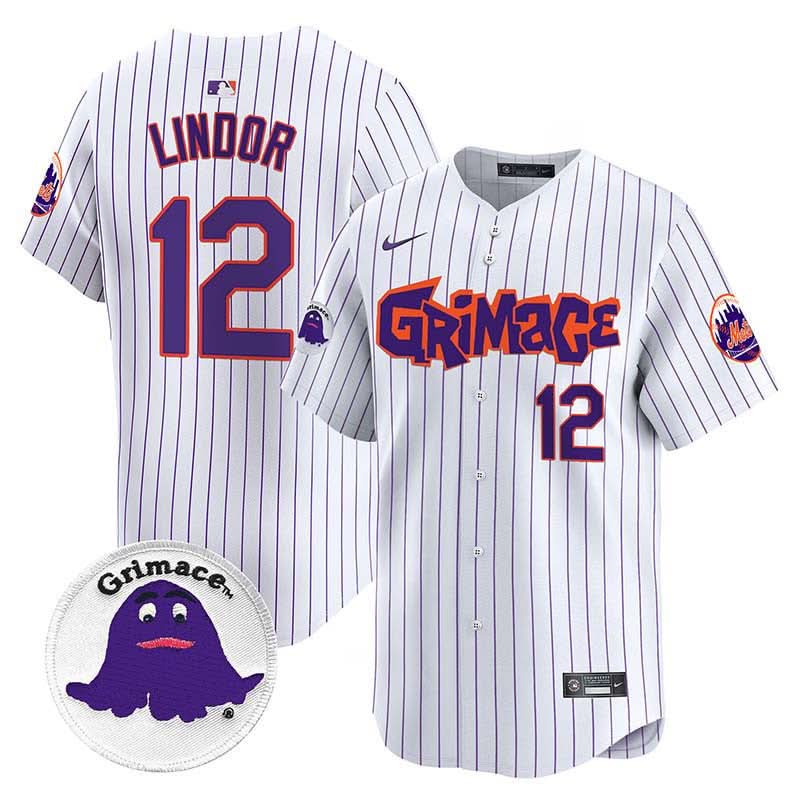 New York Mets Grimace Vapor Premier Limited Jersey V2 - Stitched