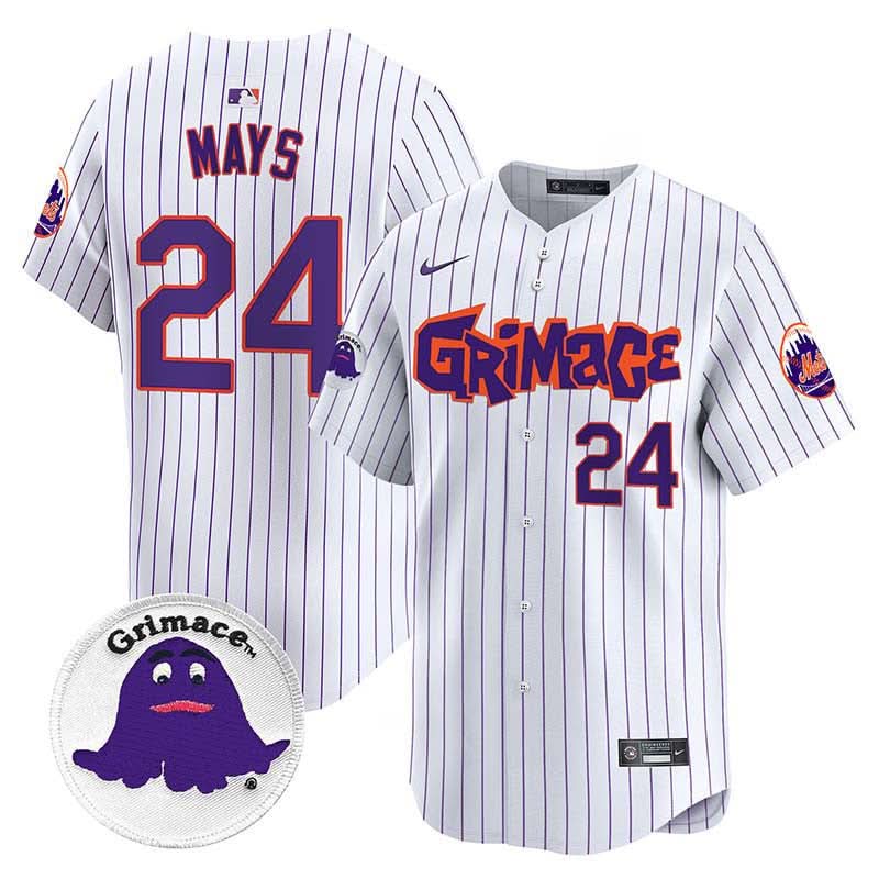 New York Mets Grimace Vapor Premier Limited Jersey V2 - Stitched