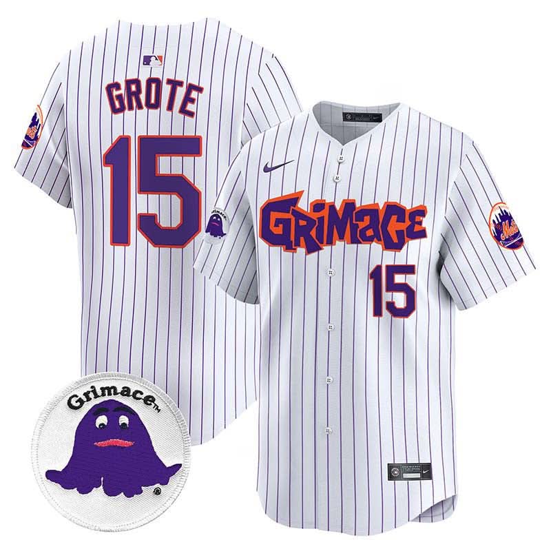 New York Mets Grimace Vapor Premier Limited Jersey V2 - Stitched