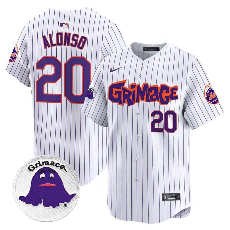 New York Mets Grimace Vapor Premier Limited Jersey V2 - Stitched