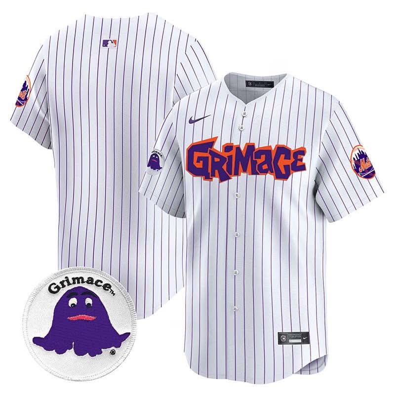 New York Mets Grimace Vapor Premier Limited Jersey V2 - Stitched