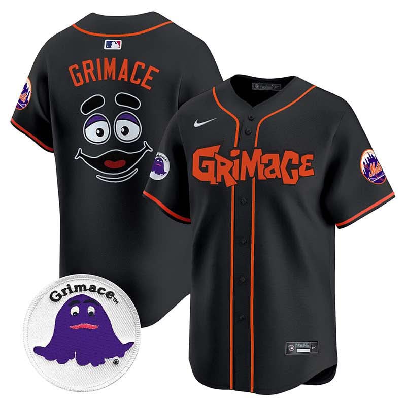 New York Mets Grimace Vapor Premier Limited Jersey V2 - Stitched