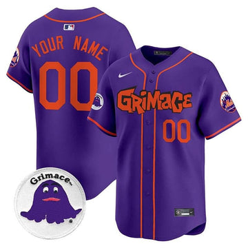 New York Mets Grimace Vapor Premier Limited Custom Jersey V2 - Stitched