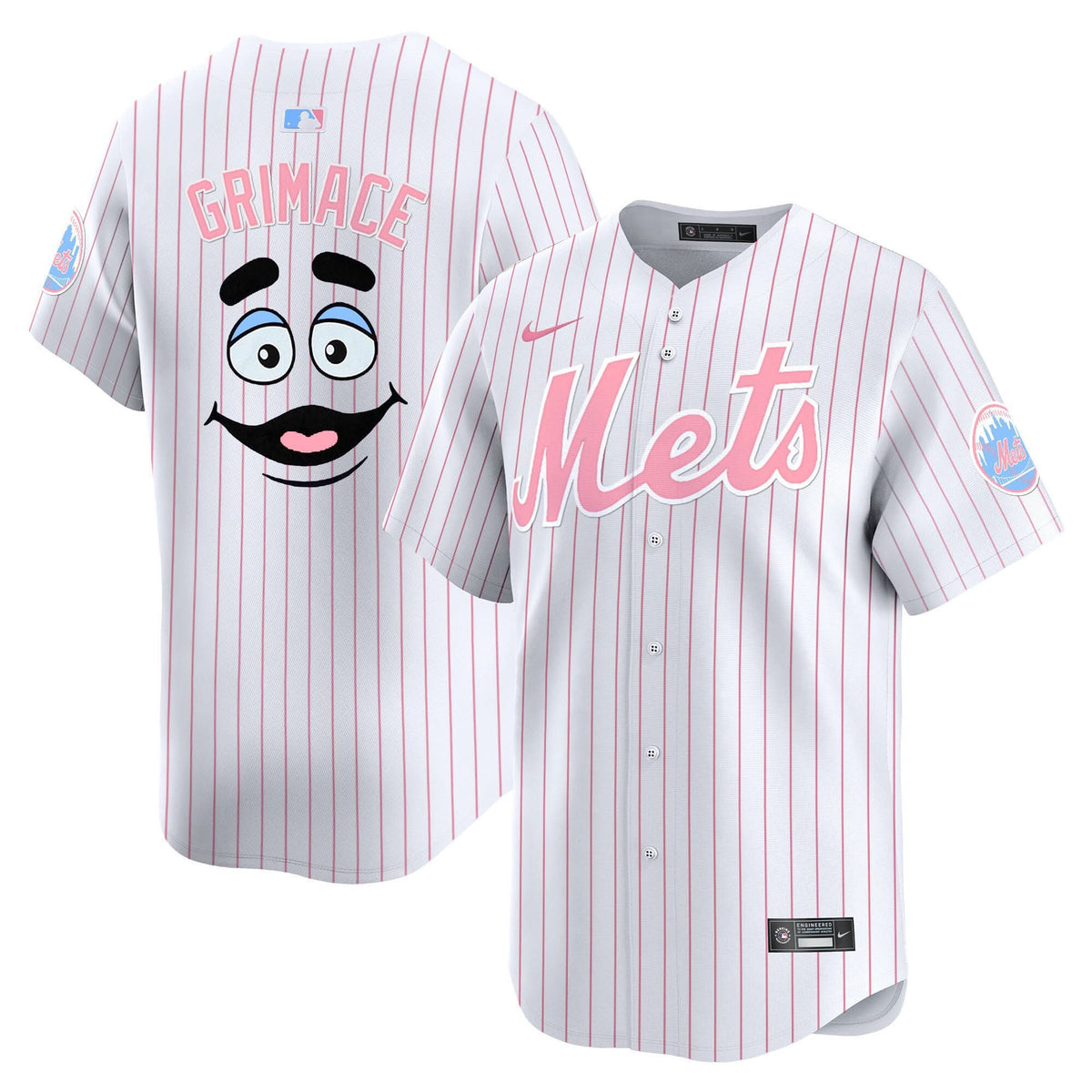 New York Mets Bubblegum Pink Vapor Premier Limited Jersey - Stitched