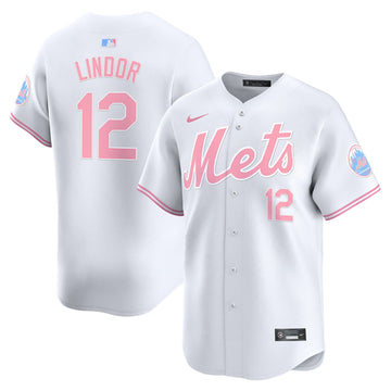 New York Mets Bubblegum Pink Vapor Premier Limited Jersey - Stitched