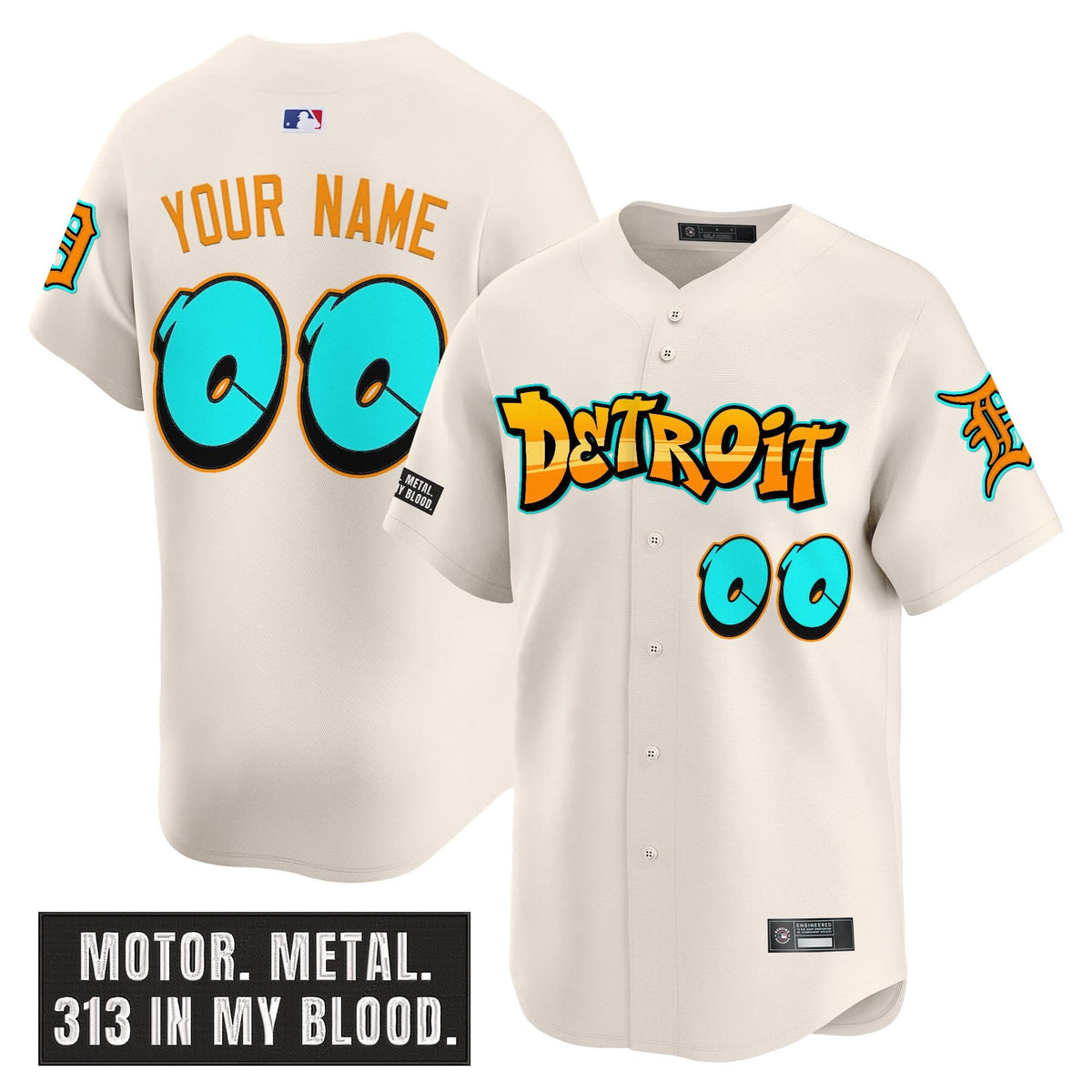 Detroit Tigers Custom Jersey Stitched