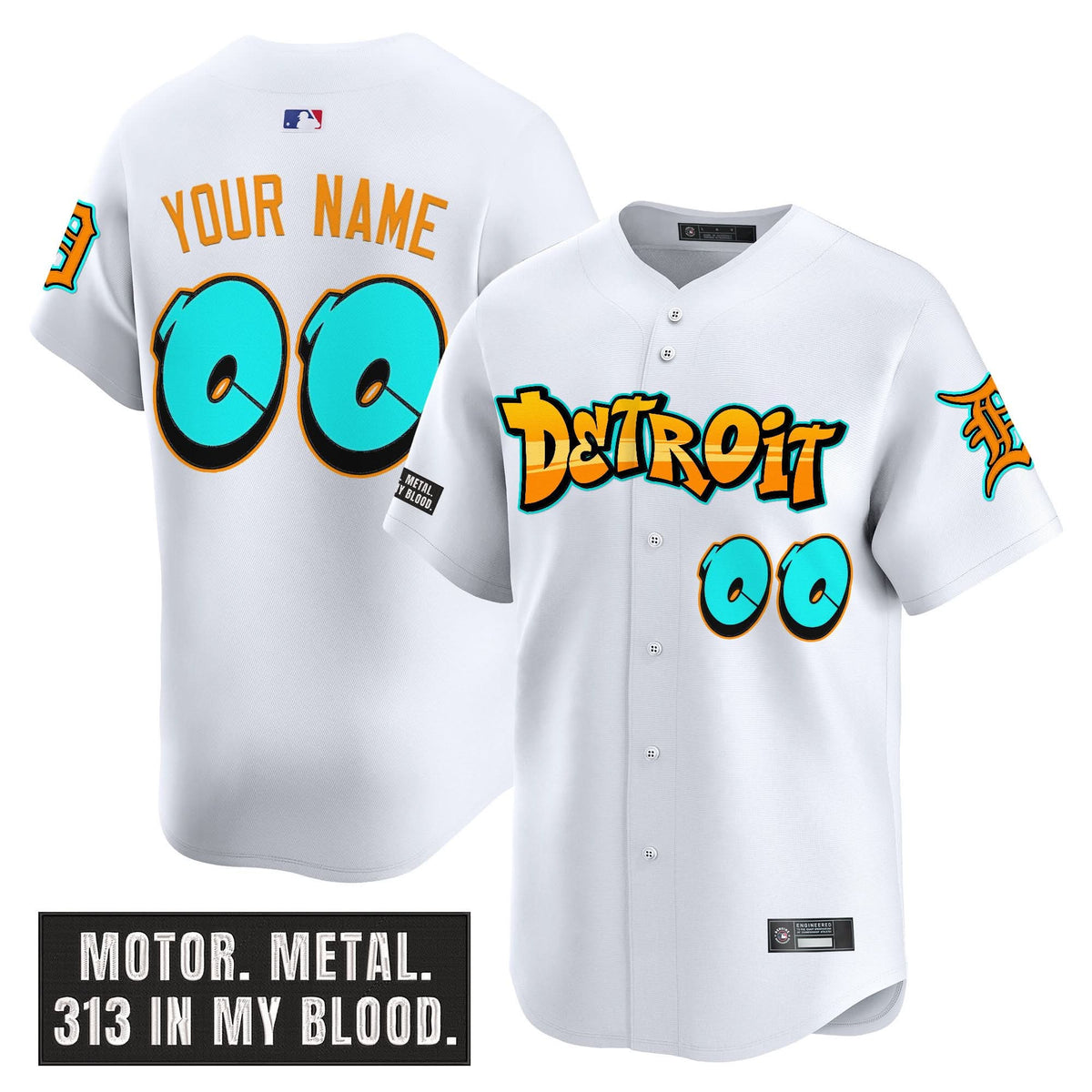 Detroit Tigers Custom Jersey Stitched