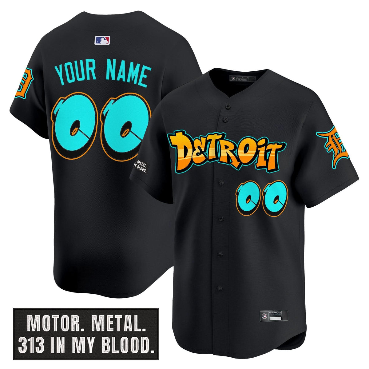 Detroit Tigers Custom Jersey Stitched