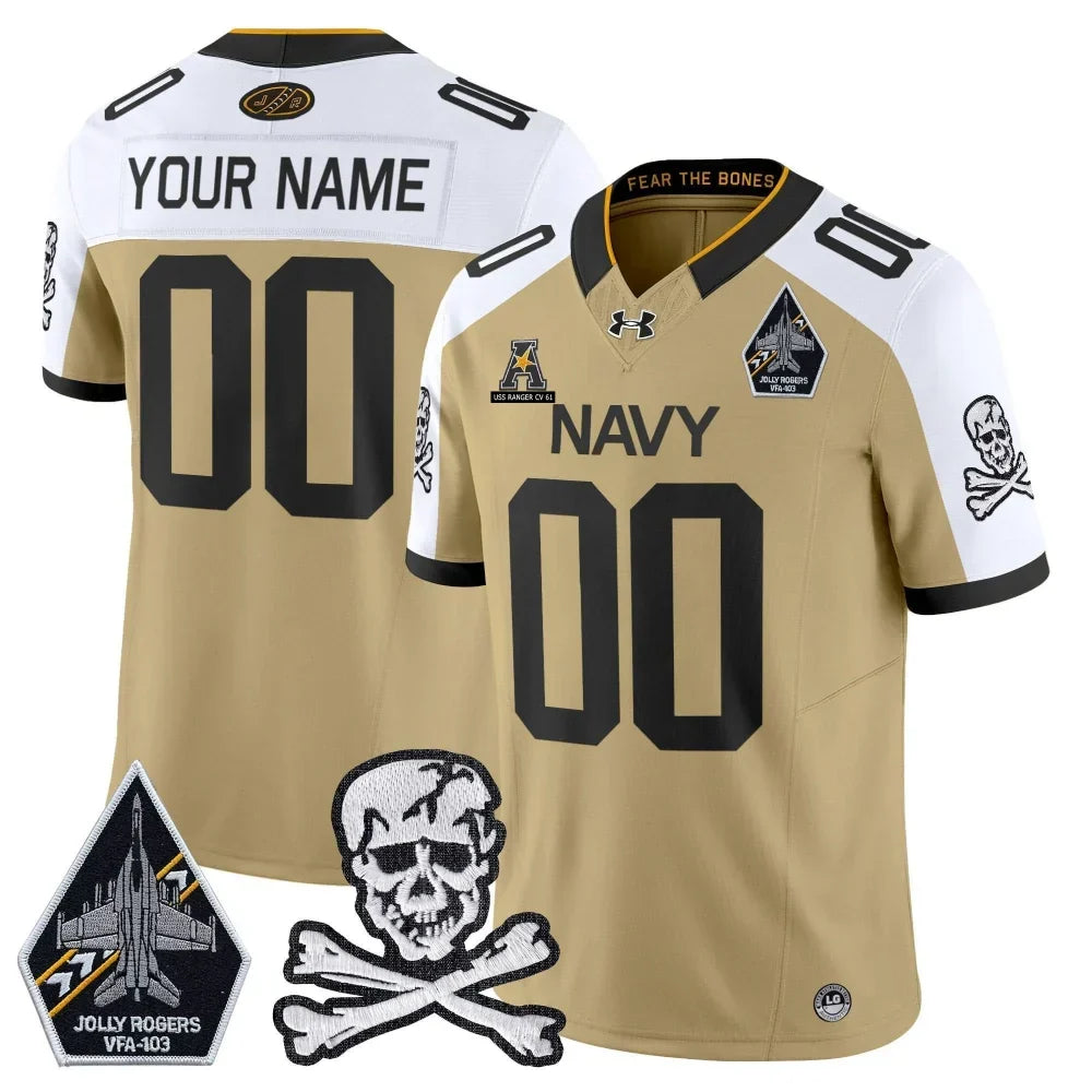 Navy Midshipmen Vapor Limited Custom Jersey