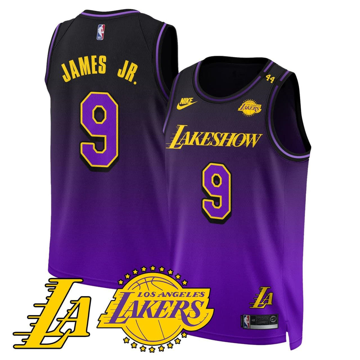 Los Angeles Lakers City Edition Jersey - Stitched - The California Destiny-Cuztomshoes