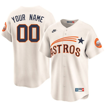 Houston Astros Cooperstown Limited Custom Jersey - Stitched