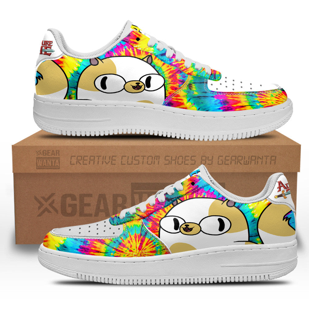 Adventure Time Cake Air Sneakers Custom Tie Dye Style- Cuztomshoes