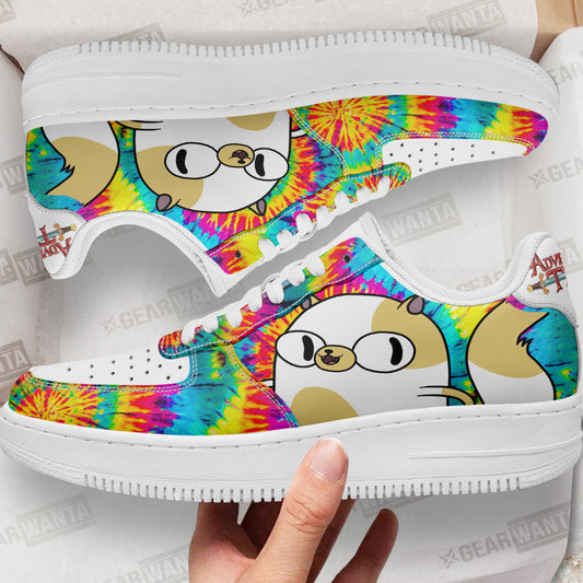 Adventure Time Cake Air Sneakers Custom Tie Dye Style- Cuztomshoes