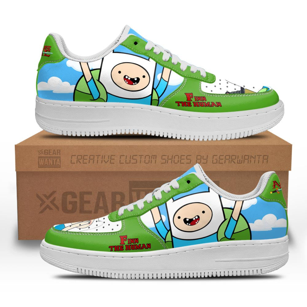 Adventure Time Finn The Human Rogers Air Sneakers- Cuztomshoes